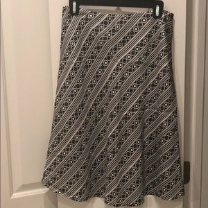 White House Black Market printed skirt